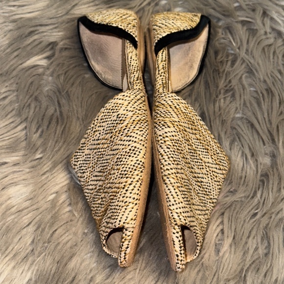 EUC Splendid Akron Rattan Open Toe Flat Sandal Boho Shoes Size 9 - Picture 7 of 10